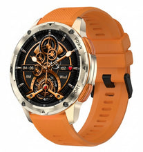 Load image into Gallery viewer, AK59 Smart Watch HD AMLOED Screen w/ health monitoring - Gold/Orange Strap_0