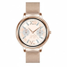 Load image into Gallery viewer, Proker Lady Smart Watch Round Screen with health monitoring - Gold Steel_0