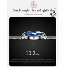 Load image into Gallery viewer, Proker Lady Smart Watch Round Screen with health monitoring - Silver Steel_3