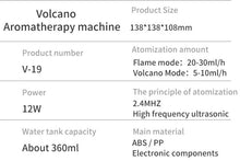 Load image into Gallery viewer, Flame aromatherapy machine remote control Humidifier Full Crack Fire Blue Remote Co_5