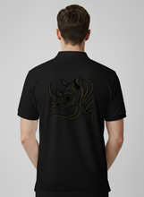 Load image into Gallery viewer, Ceratotherium Men’s Golf Shirt Premium Wildlife Golfer by Zalvory In.It Dropship