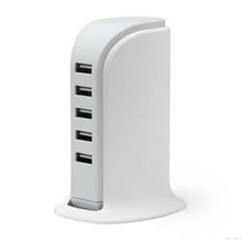 Load image into Gallery viewer, 5 Port Universal USB Charger - White_0
