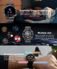 Load image into Gallery viewer, AK59 Smart Watch HD AMLOED Screen w/ health monitoring - Vinyl Strap_6
