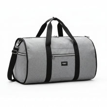 Load image into Gallery viewer, Waterproof Travel Bag Mens/Women Travel Shoulder Bag 2 In 1 Large Luggage Duffel Totes Carry On Hand Bag - Grey_0
